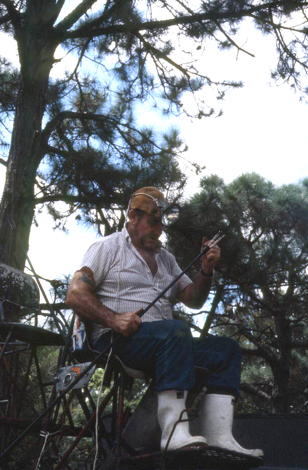 Norman Padgett getting ready to go frog hunting - West Palm Beach, Florida