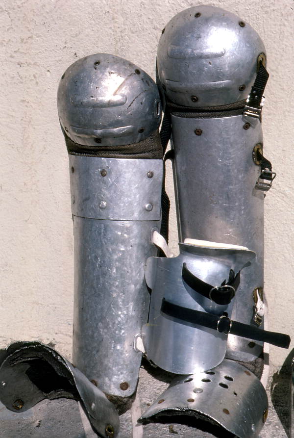 Leggings worn for protection by cane cutters - Pahokee, Florida