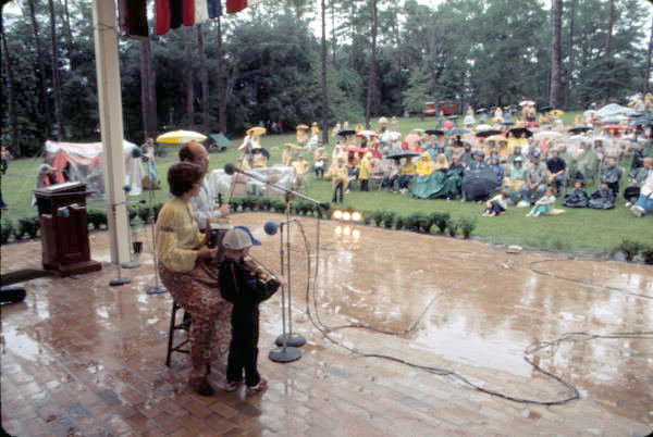 George Heaps-Nelson family from Swainsboro, Georgia performing at the 1977 Florida Folk Festival - White Springs, Florida