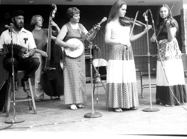 The Boyer family performing at the 1975 Florida Folk Festival - White Springs, Florida.