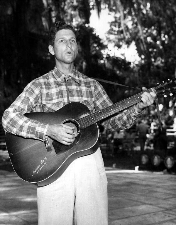 Marvin Lacy of Lake Wales performing at the 1957 Florida Folk Festival - White Springs, Florida