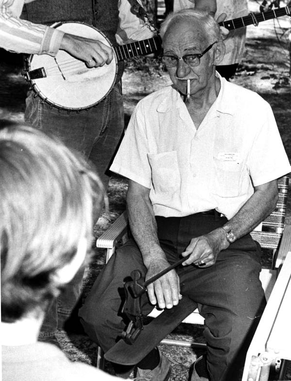 Toymaker Jack Bryant of Knoxville, Tenn. at the 1972 Florida Folk Festival - White Springs, Florida