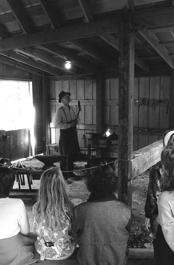Blacksmithing demonstration at Rural Folklife Days - White Springs, Florida