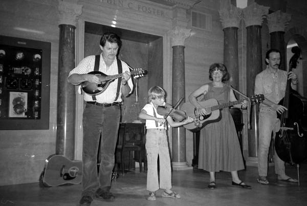 Johnson Family Band performing at 4th of July celebration in Foster Tower - White Springs, Florida