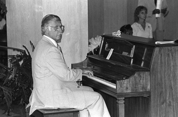 Royce Rocher performing at the 1985 Folk Heritage Awards - Tallahassee, Florida.