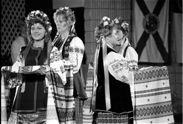 Members of the Ukrainian-American Association of St. Petersburg performing at the 1985 Florida Folk Festival - White Springs, Florida