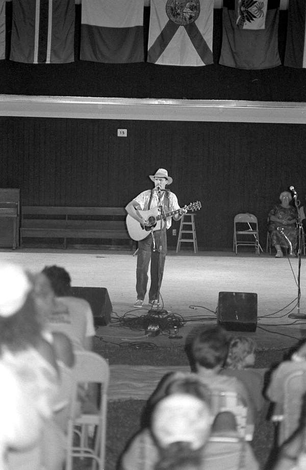 Jim Ballew of Orlando performing at the 1987 Florida Folk Festival - White Springs, Florida
