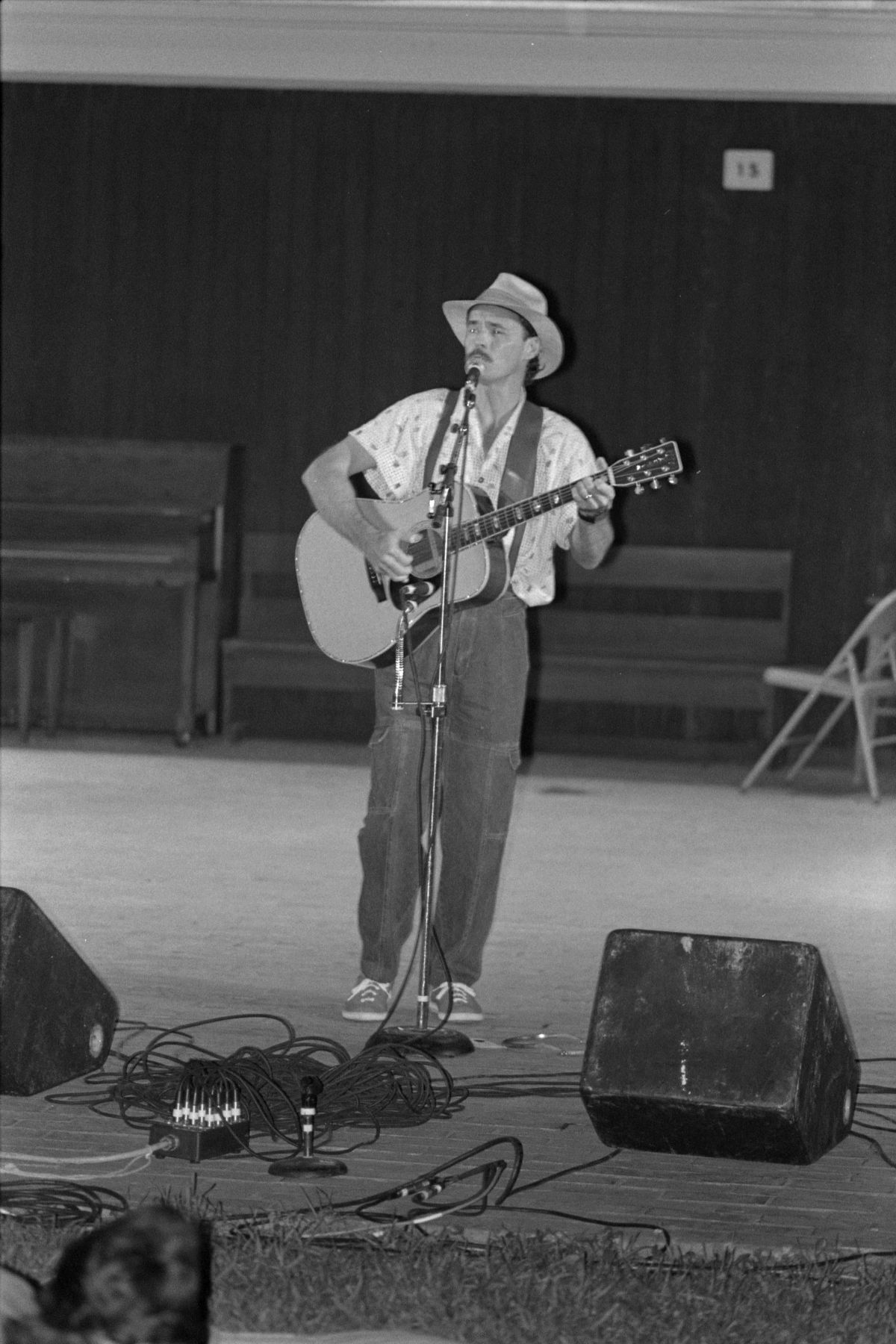 Jim Ballew of Orlando performing at the 1987 Florida Folk Festival - White Springs, Florida