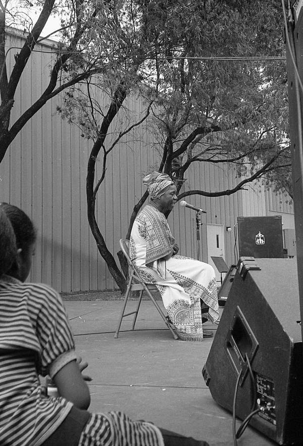 Lucille Frances-Fuller telling a Jamaican folk story- Miami, Florida.