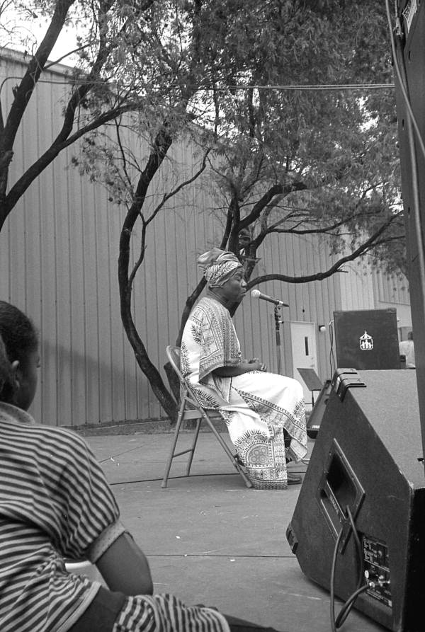Lucille Frances-Fuller telling a Jamaican folk story- Miami, Florida.