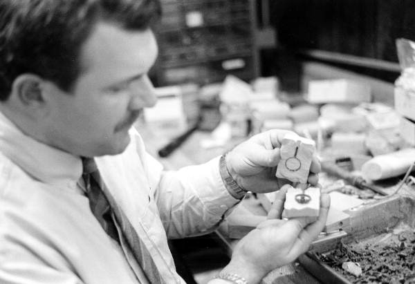 William Ramoutar making jewelry - White Springs, Florida.