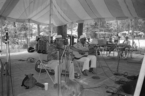John Cephas and Phil Wiggins performing at the 1991 Florida Folk Festival - White Springs, Florida