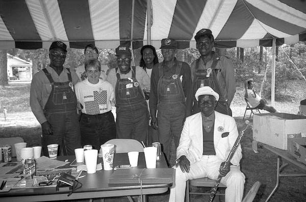 Gandy dancers and Folk Festival staff - White Springs, Florida