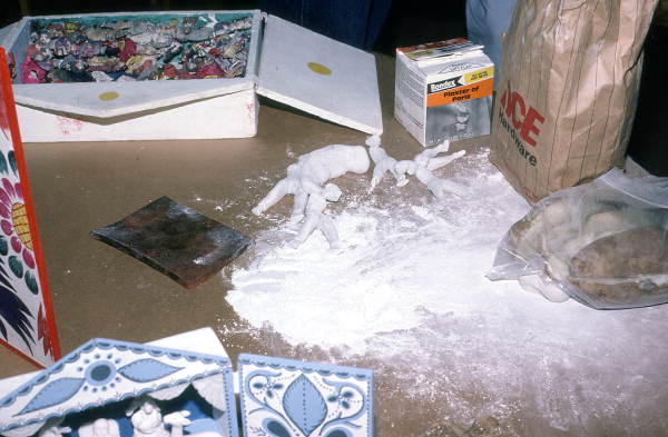 Peruvian retablo making demonstration - Gainesville, Florida.