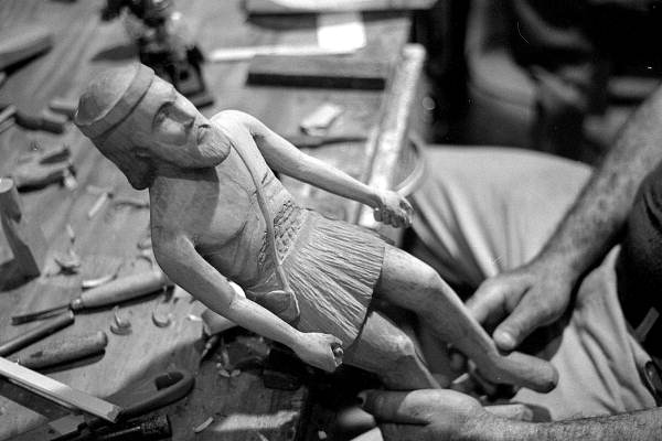Santo carved by Jose Orta - Miami, Florida.