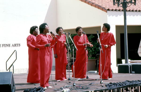 Voices of Joy gospel group performing at the Traditions Festival - Miami, Florida.