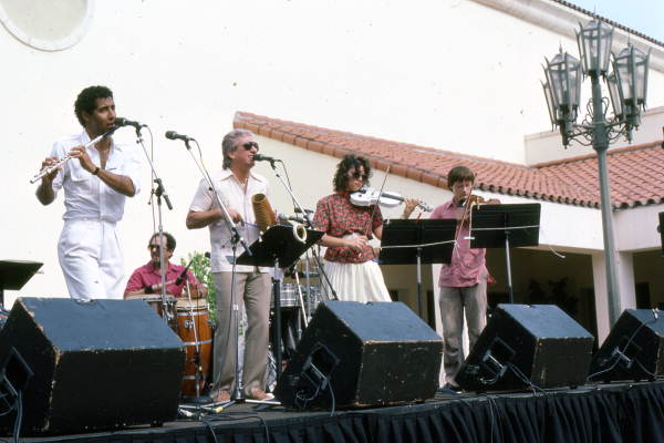 Nestor Torres and Spice performing at the Traditions Festival - Miami, Florida