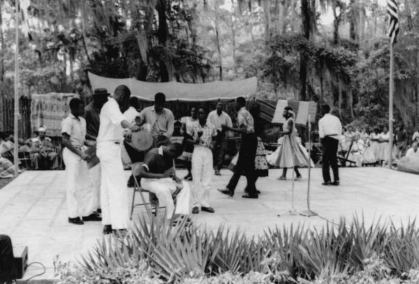 Students from New Douglas High School in Live Oak performing- White Springs, Florida