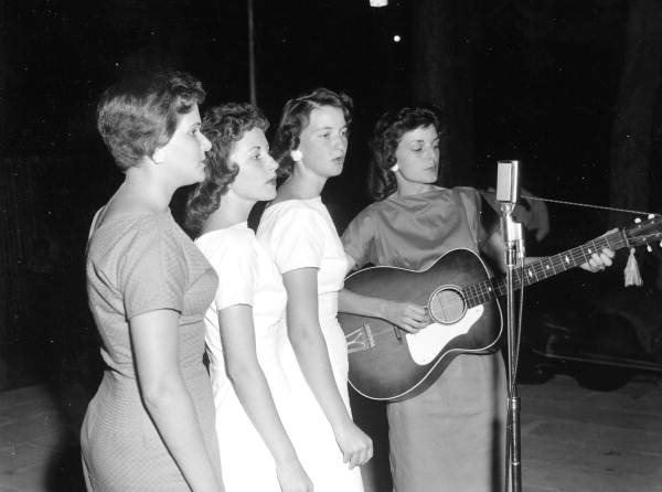 White Springs Girls performing at the 1959 Florida Folk Festival- White Springs, Florida