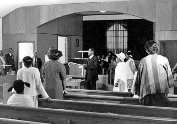 Congregation singing at Mt. Mariah Primitive Baptist Church- Lamont, Florida