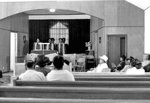 Church choir singing at Mt. Mariah Primitive Baptist Church- Lamont, Florida