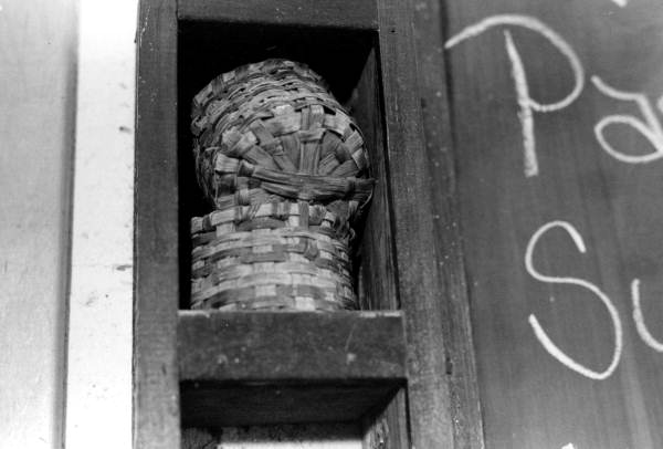 Baskets to hold chalk made by Lucreaty Clark- Lamont, Florida