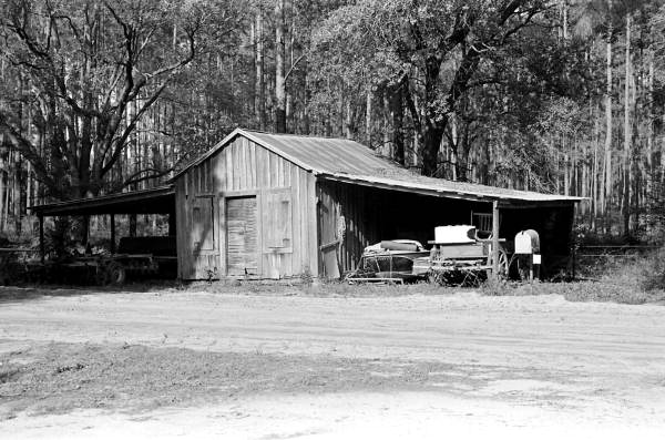 Shed on Lloyd Earl McMullian's farm - Two Egg, Florida