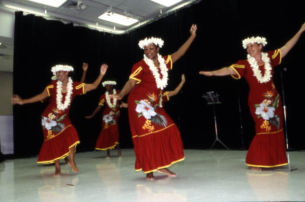 Hula kahiko group - Celebration, Florida.