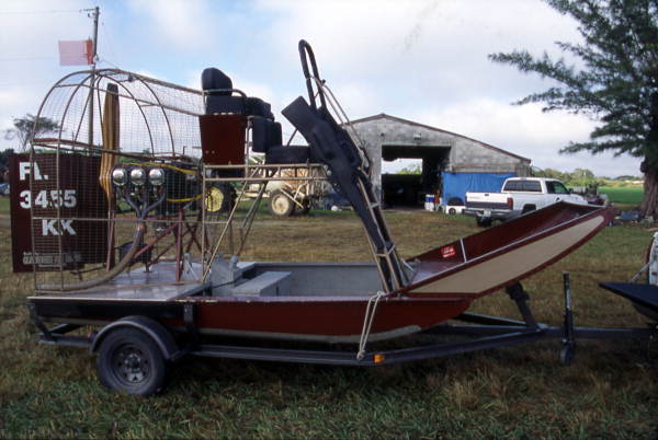 Jamie Cloninger's airboat - Homestead, Florida.