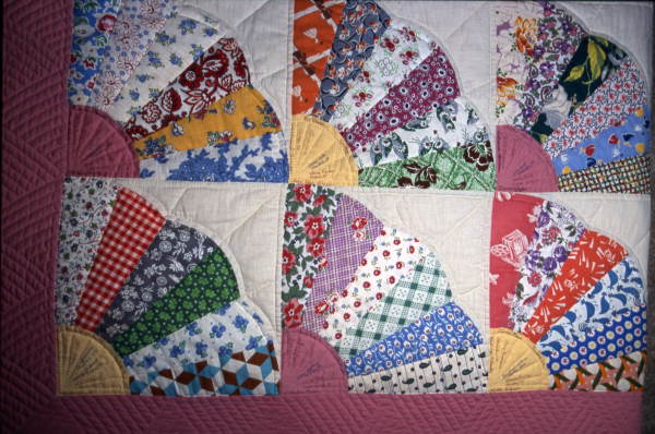 Close up of one of Patricia Reid's quilts - Titusville, Florida.