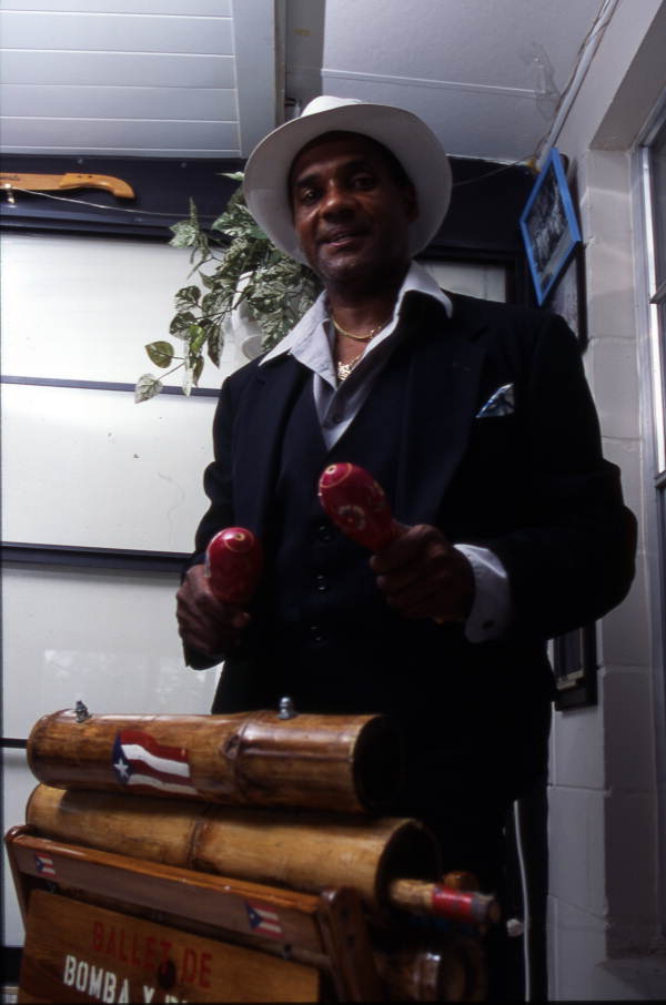 Miguel Lanzo with musical instruments - Orlando, Florida.