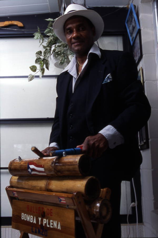 Miguel Lanzo with musical instruments - Orlando, Florida.