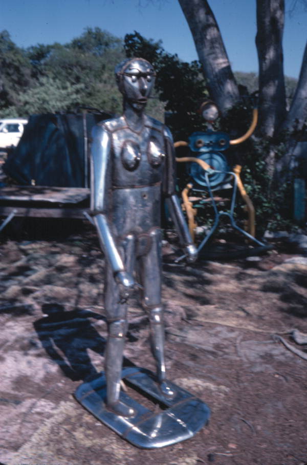 Welded sculpture made by Stanley Papio - Key Largo, Florida