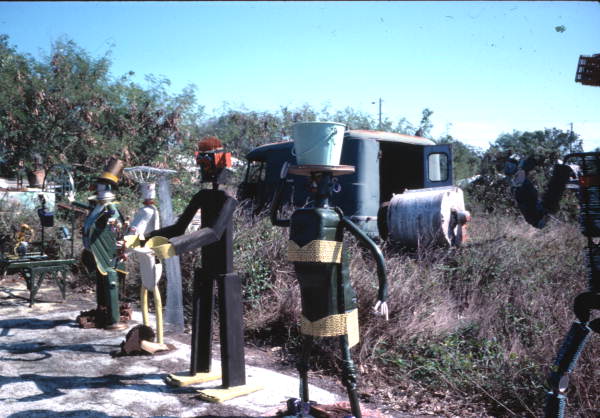 Welded sculptures made by Stanley Papio - Key Largo, Florida