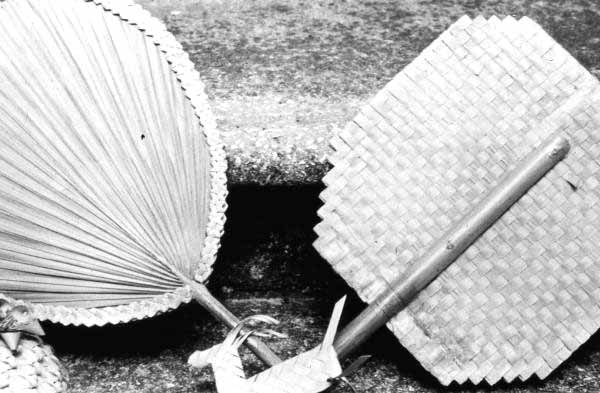 Palmetto fans made by Pearlie Gates