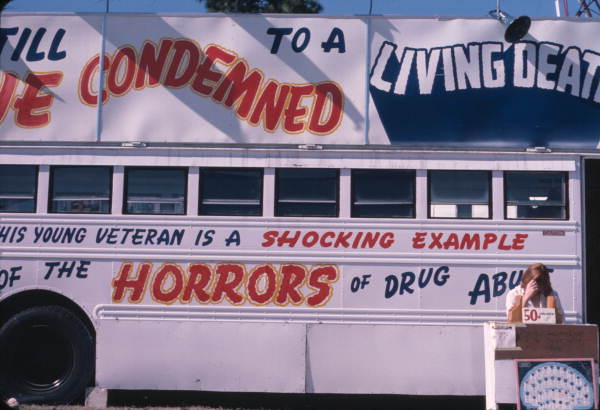 "Horrors of drug abuse" side show bus