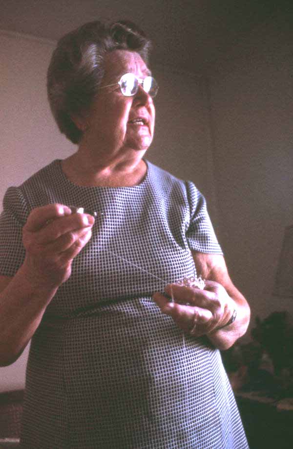 Mildred Rivers tatting- Lake Butler, Florida}