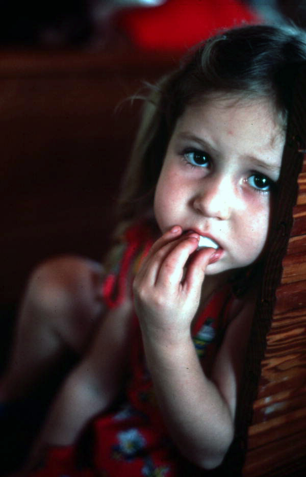 Young girl at the Bethlehem Primitive Baptist Church - Old Chicora, Florida
