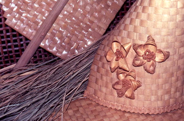 Palmetto and palm crafts made by Pearlie Gates- Tampa, Florida