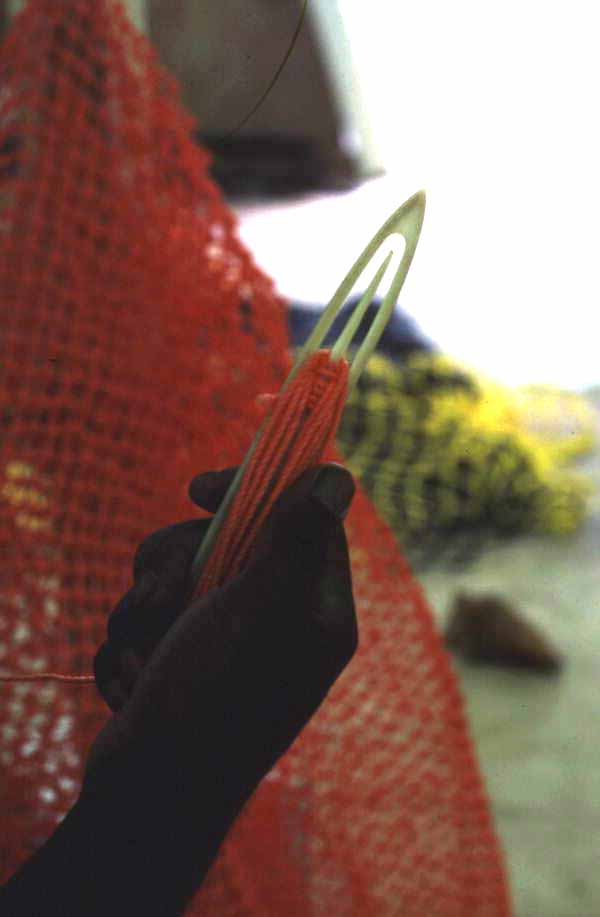 Tool used to mend nets - Fernandina Beach, Florida