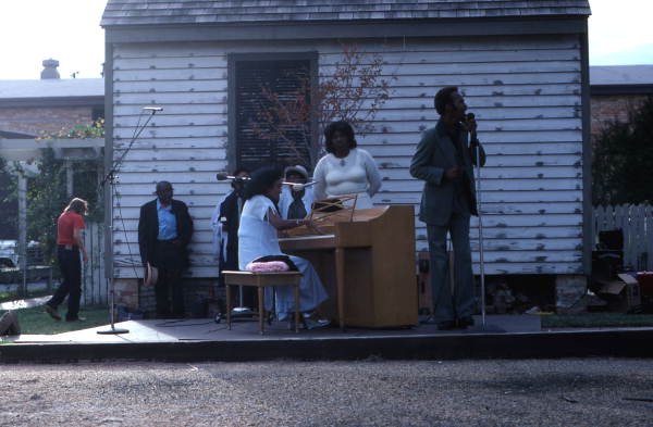 Ida Goodson and other musicians performing - Pensacola, Florida.