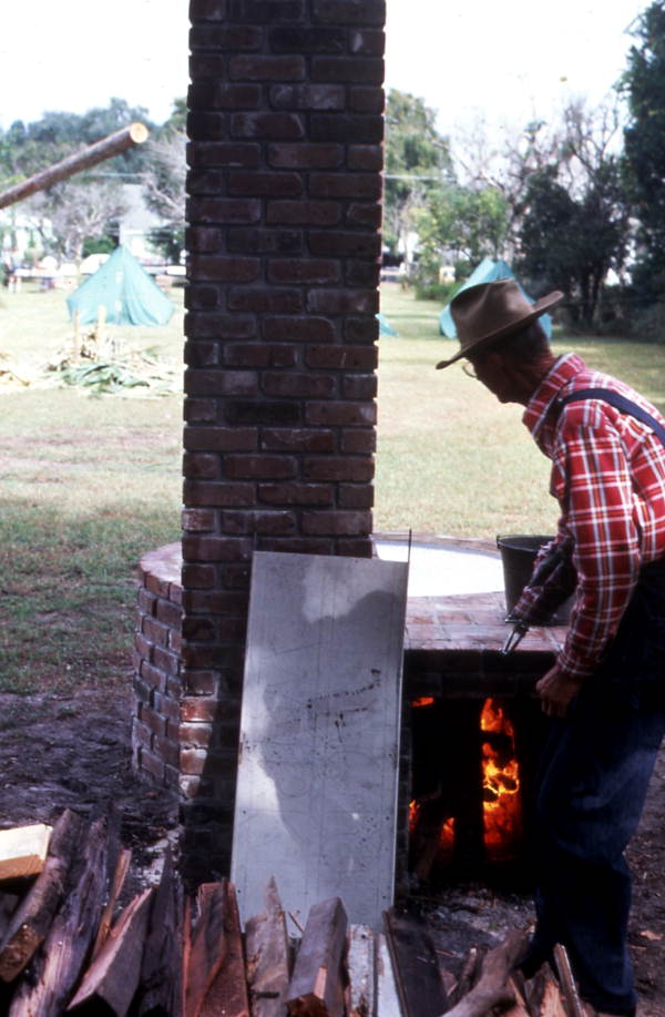 Starting the fire - Orlando, Florida.