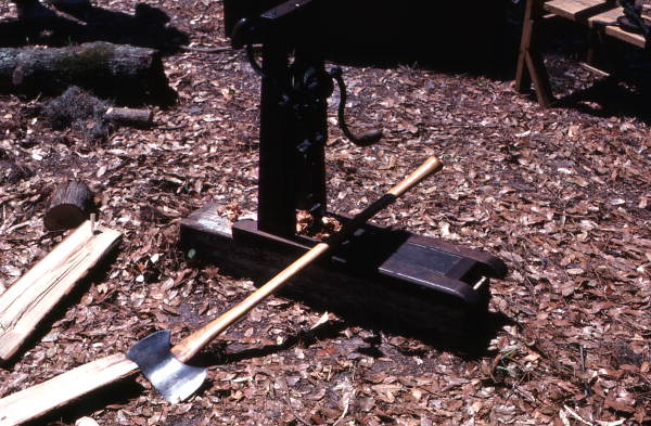 Axe and other woodworking tools used by Bill Nichols - White Springs, Florida