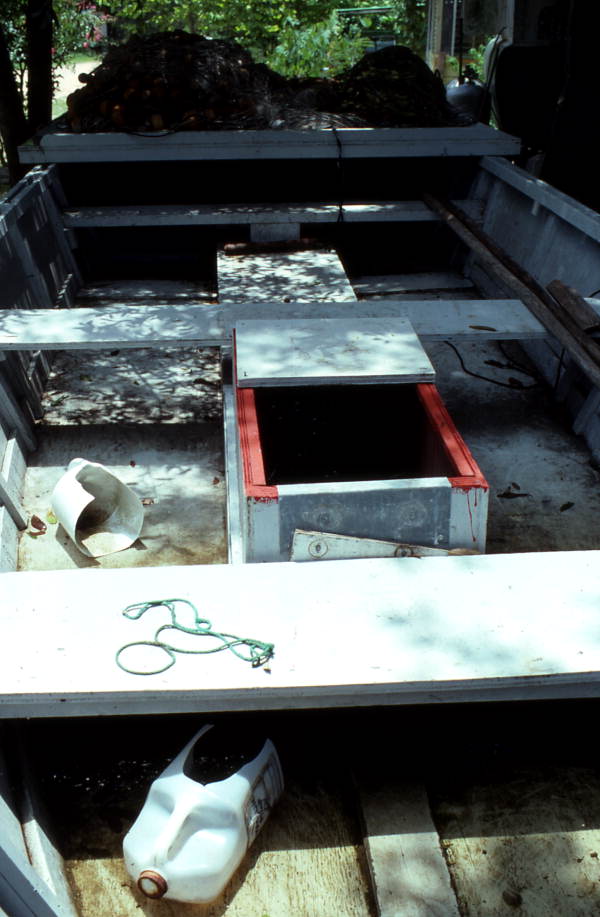 Mullet boat at Miller's Fish Camp - Southport, Florida
