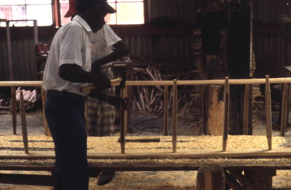 Making a cypress ladder - Bartow, Florida.