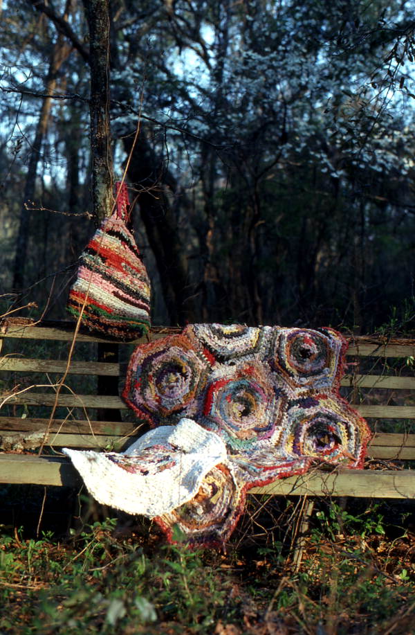 Crochet rug made by Dorothy Miller - Jefferson County, Florida