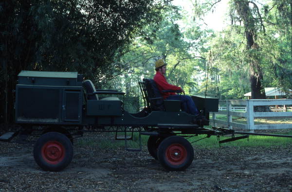 Franklin Purvis and his hunting hack - Jefferson County, Florida.