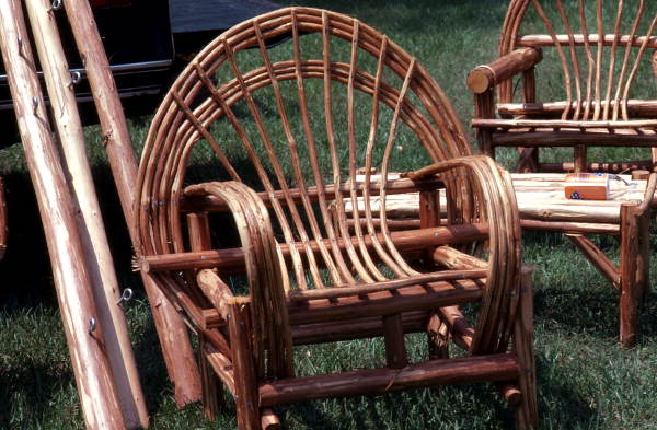 Cypress chair made by Hank Whisnant - Lake City, Florida.