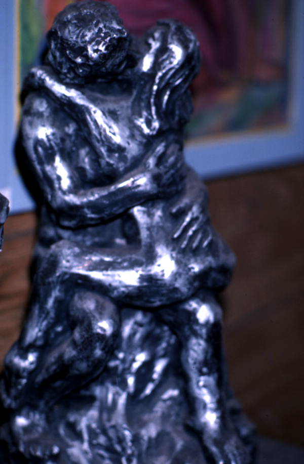 Sculpture, "The Kiss", by Pharoah Baker - Lake City, Florida.