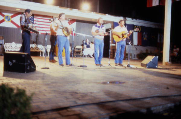 Skip Johns and the Travelers playing bluegrass - White Springs, Florida